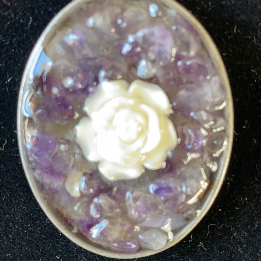 Genuine amethyst necklace. OOAK